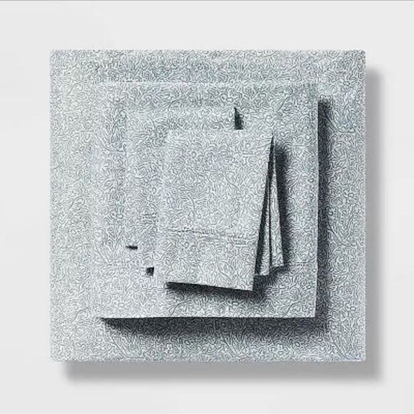 Threshold Blue Floral Full Bed Size Set - Picture 4 of 5